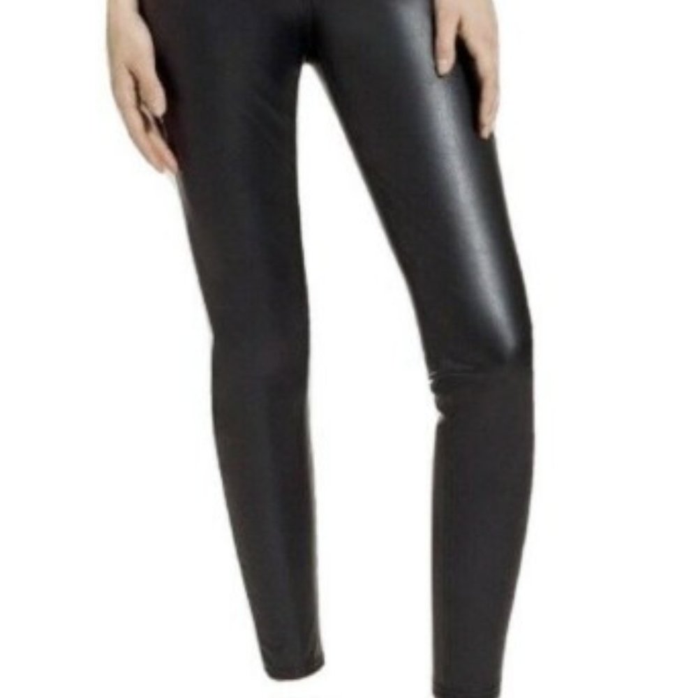 Hue Studio Leatherette Leggings